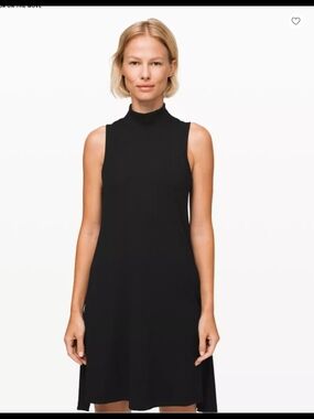 Lululemon Athletica Sleeveless Mock Gone For The Week Dress Black  Small NWT NEW
